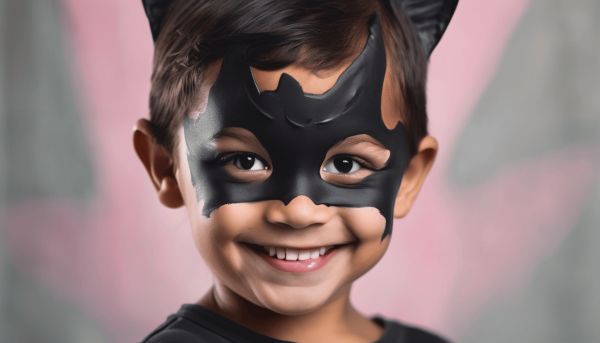 Master simple and cute bat face paint designs